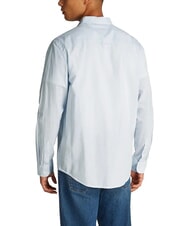 TOMMY HILFIGER TH JEANS Camisa de mezcla de lino de manga larga dulce azul - Camisas de hombre - 2