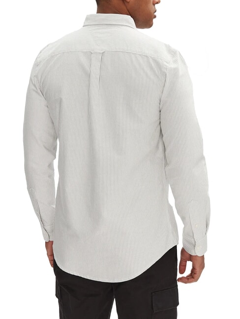 TH JEANS Camisa de rayas de manga larga Franja verde de Aruba - Camisas de hombre