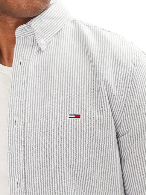 TH JEANS Camisa de rayas de manga larga cielo del desierto / p&eacute;talo de marfil - Camisas de hombre