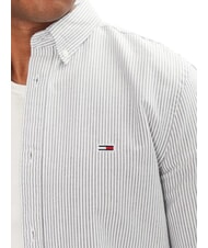 TOMMY HILFIGER TH JEANS Camisa de rayas de manga larga cielo del desierto / p&eacute;talo de marfil - Camisas de hombre - 3