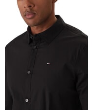 TOMMY HILFIGER TH JEANS Camisa de manga larga de corte entallado Tommy Black - Camisas de hombre - 3