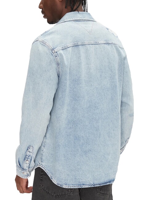 TH JEANS Camisa vaquera de manga larga mezclilla clara - Camisas de hombre