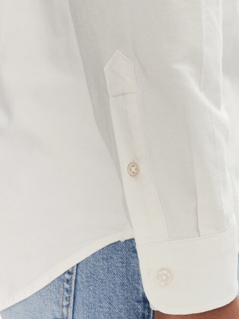 TH JEANS Camisa de algod&oacute;n de manga larga crudo - Camisas de hombre