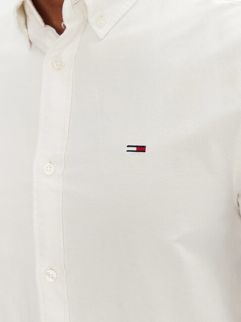 TH JEANS Camisa de algod&oacute;n de manga larga crudo - Camisas de hombre