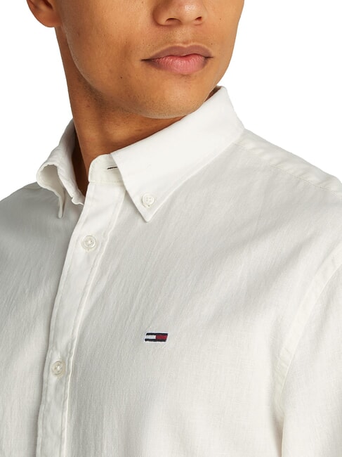 TH JEANS Camisa de mezcla de lino de manga larga crudo - Camisas de hombre