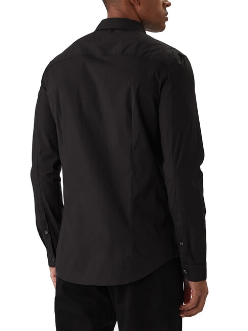 TH JEANS Camisa de manga larga de corte entallado Tommy Black - Camisas de hombre