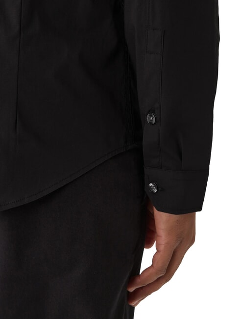 TH JEANS Camisa de manga larga de corte entallado Tommy Black - Camisas de hombre