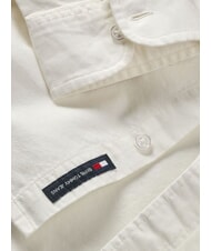 TOMMY HILFIGER TH JEANS Camisa Oxford de corte regular crudo - Camisas de hombre - 3