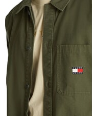 TOMMY HILFIGER TH JEANS Camisa deportiva con bolsillos verde fatiga - Camisas de hombre - 3