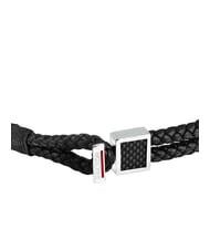 SECTOR BANDY Pulsera de cuero trenzado para hombre negro - Pulseras de hombre - 3