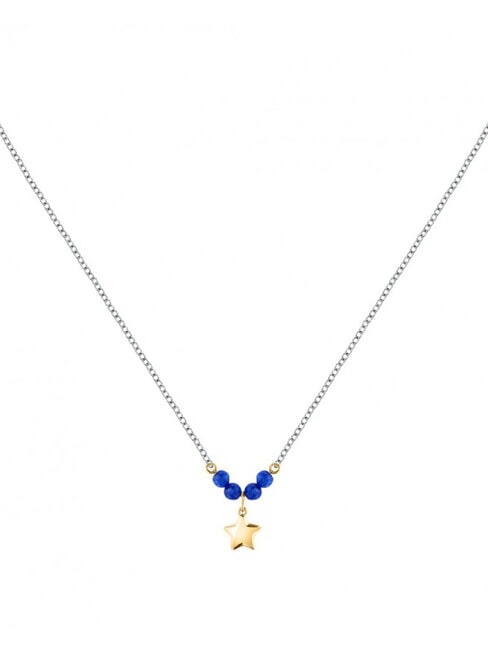 TALISMANI Collar con &aacute;gata azul y peque&ntilde;a estrella GRIS - Collares