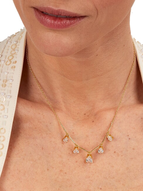 TESORI Collar de circonitas colgantes SILVER - Collares