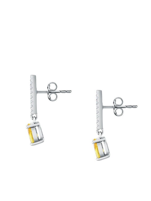 TESORI Pendientes de gota de cristal SILVER - Pendientes