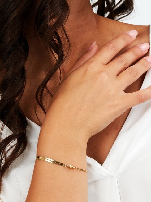 TORCHON Pulsera de serpiente con cruz y cristal SILVER - Pulseras