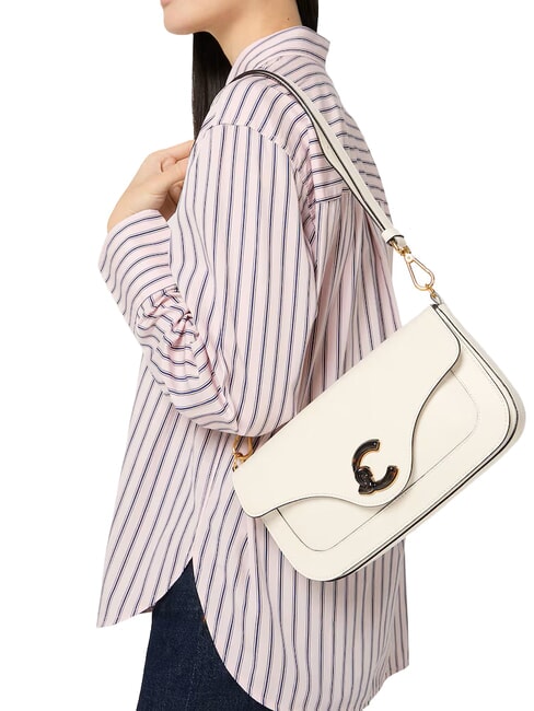 C-ME CALF&MARB Bolso de hombro perla - Bolsos Mujer