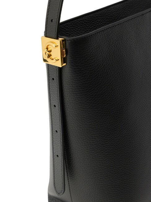 C-ME LOCK Bolso de hombro negro - Bolsos Mujer