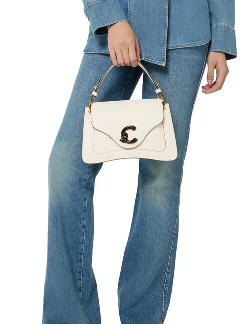 C-ME CALF&MARB Bolso de mano, con bandolera perla - Bolsos Mujer