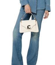 COCCINELLE C-ME CALF&MARB Bolso de mano, con bandolera perla - Bolsos Mujer - 4