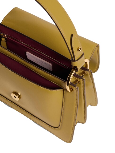 C-ME CALF COCKER Bolso peque&ntilde;o de piel con bandolera pastos marinos - Bolsos Mujer