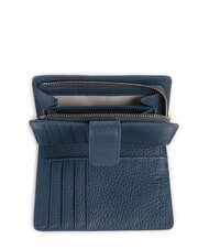 COCCINELLE METALLIC SOFT Cartera en piel texturizada azul profundo - Carteras Mujer - 2