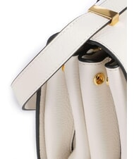 COCCINELLE ARLETTIS Bolso de mano de piel martillada perla - Bolsos Mujer - 3