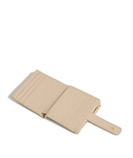 COCCINELLE METALLIC SOFT Cartera mini de piel concha de arena - Carteras Mujer - 2