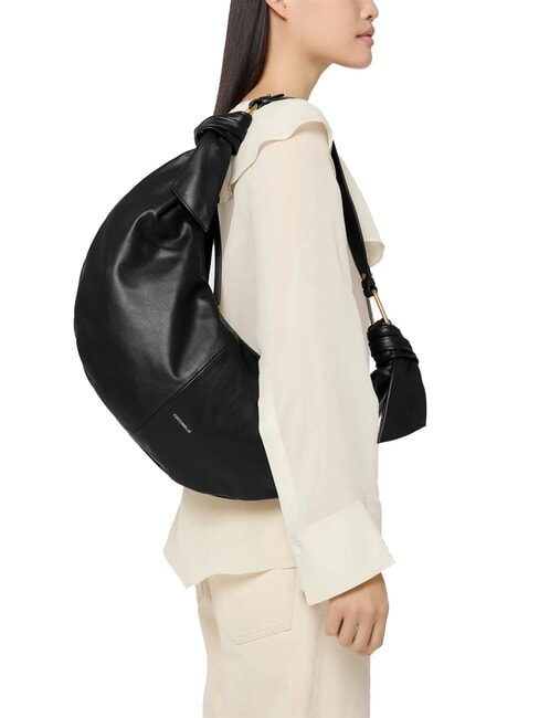 FUROSHIKI Large Bolso de hombro negro - Bolsos Mujer