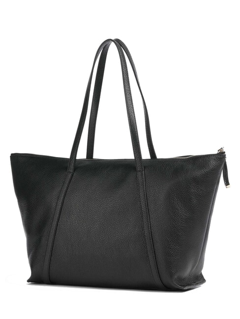 NORY Bolsa de compras de cuero negro - Bolsos Mujer