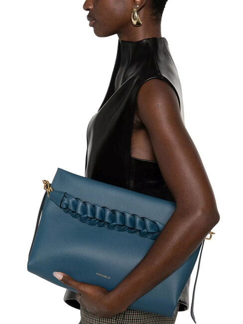 BOHEME GRANA DOUBLE Bolso de mano, con bandolera, en piel bl/sandshe profundo - Bolsos Mujer