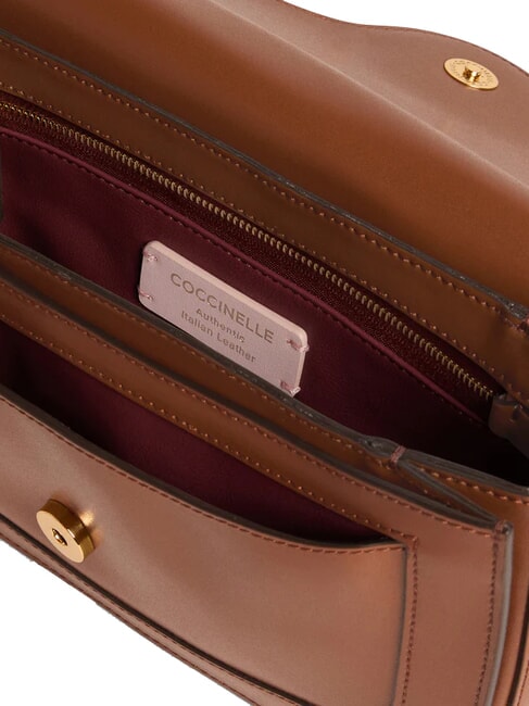 C-ME CALF Bolso de hombro, en piel co&ntilde;ac - Bolsos Mujer