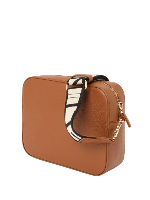 TEBE Bolso peque&ntilde;o de piel con textura co&ntilde;ac - Bolsos Mujer