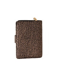 BORBONESE CLASSICA Cartera mediana con bolsillo para monedas OP / NATURAL / NEGRO - Bolsos Mujer - 3