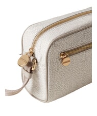 BORBONESE BORBONESO Mini bolso bandolera de tela algod&oacute;n blanco - Bolsos Mujer - 3