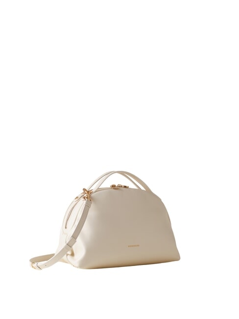 SEXY Bolso de mano, con bandolera algod&oacute;n blanco - Bolsos Mujer