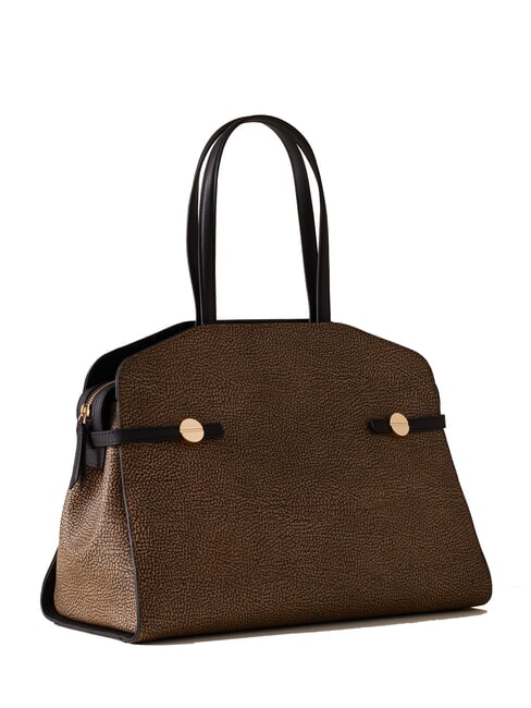 GEMINI Bolso de compras de hombro op natural / negro - Bolsos Mujer