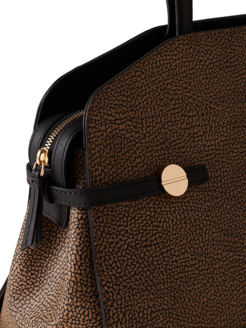 GEMINI Bolso de compras de hombro op natural / negro - Bolsos Mujer