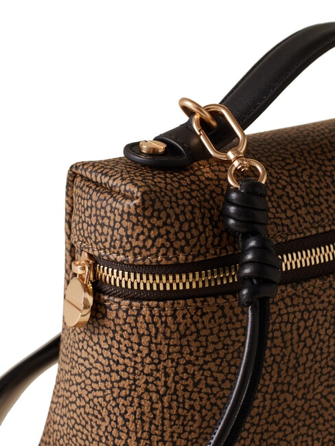 GEMINI Bolso peque&ntilde;o tipo ba&uacute;l con correa para el hombro op natural / negro - Bolsos Mujer