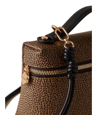 BORBONESE GEMINI Bolso peque&ntilde;o tipo ba&uacute;l con correa para el hombro op natural / negro - Bolsos Mujer - 3