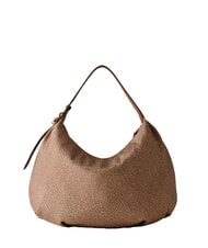 BORBONESE PRIVE Bolso de hombro tipo hobo beiger yegua - Bolsos Mujer - 5
