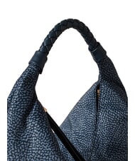 BORBONESE PLIE Bolso de hombro tipo hobo lapisl&aacute;zuli azul - Bolsos Mujer - 4