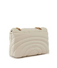 PINKO LOVE PUFF CLASSIC Bolso bandolera en piel de napa blanco seda-oro antiguo - Bolsos Mujer - 2
