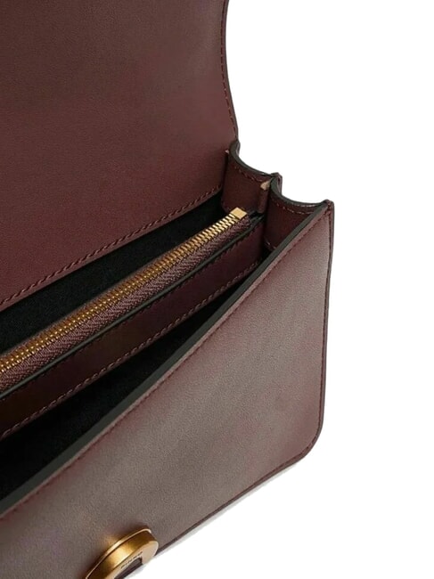 LOVE ONE CLASSIC Mini bolso de hombro de piel vino borgo&ntilde;a-oro antiguo - Bolsos Mujer