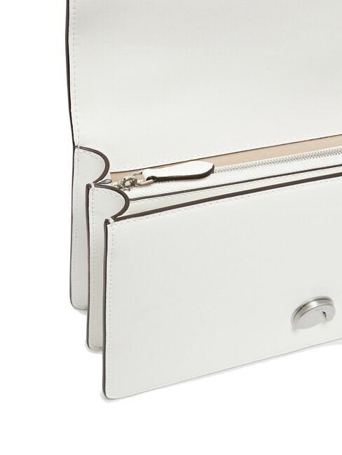 LOVE ONE Bolso de hombro con solapa nube blanca-plata mate - Bolsos Mujer