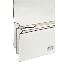 PINKO LOVE ONE Bolso de hombro con solapa nube blanca-plata mate - Bolsos Mujer - 4