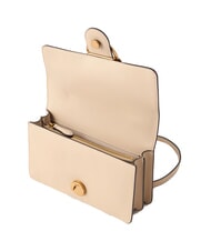 PINKO LOVE ONE CLASSIC Mini bolso de hombro de piel beige-gris ahumado-oro antiguo - Bolsos Mujer - 4