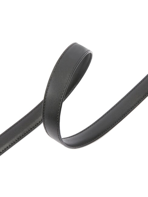 LOVE BERRY Cintur&oacute;n de piel con bloques de color color del bloque de limusina negra - Cinturones