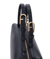 FURLA DOUBLE Bolso bandolera de piel con correa para el hombro azul tinta - Bolsos Mujer - 3