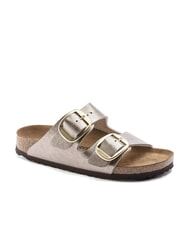 BIRKENSTOCK ARIZONA BIG BUCKLE Zapatilla met&aacute;lica con hebillas gris topo - Zapatos Mujer - 3