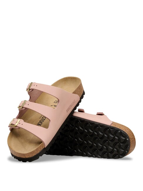 FLORIDA Zapatilla de piel nobuk de 3 bandas rosa suave - Zapatos Mujer