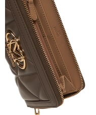 LOVE MOSCHINO EMBOSSED Cartera mediana con cremallera lodo - Carteras Mujer - 2